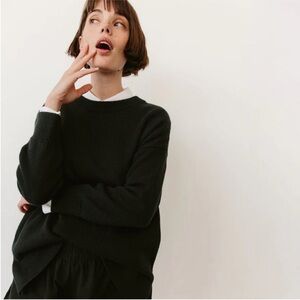 StorQ Maternity Cloud Cotton Crewneck Black Sweater Women’s Size XS Small